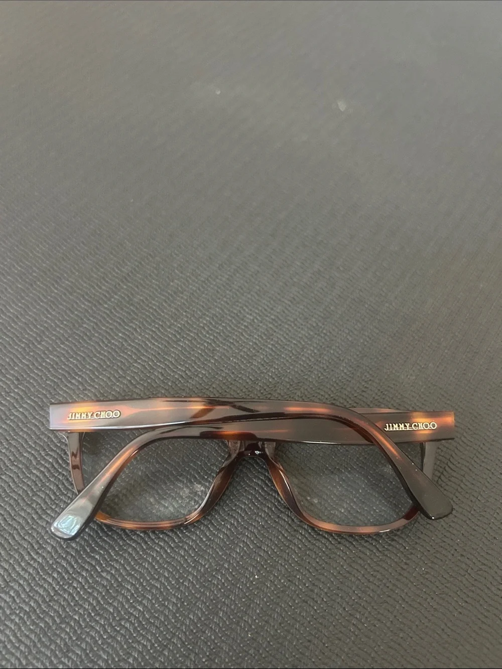 Jimmy Choo Brown Square Cat-Eye Glasses Blue light protective lenses